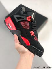 Jordαn 4's Black and Red Basketball Shoes