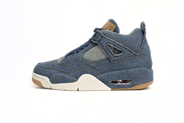 ［plus-size shoes]Jordαn 4's Retro Levi's Denim (Tag with Levi's Logo) AO2571-401