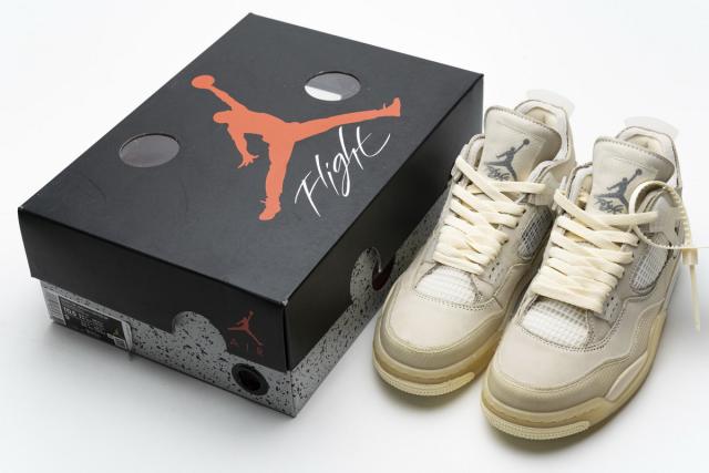 ［plus-size shoes]Air Jordαn 4's Retro OW Sail CV9388-100