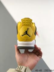 Jordαn 4's Retro Yellow Air Cushioned Basketball Shoes