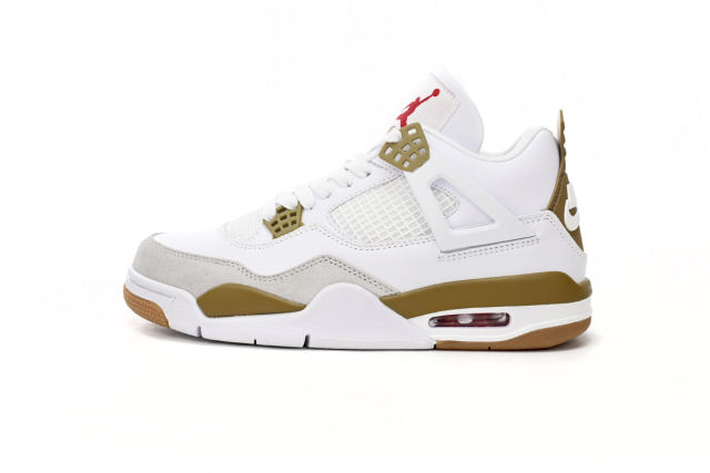 ［plus-size shoes]N SB x Air Jordαn 4's White Brown DR5415-120