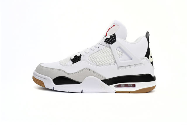［plus-size shoes]N SB x Air Jordαn 4's Retro White Black DR5415-100