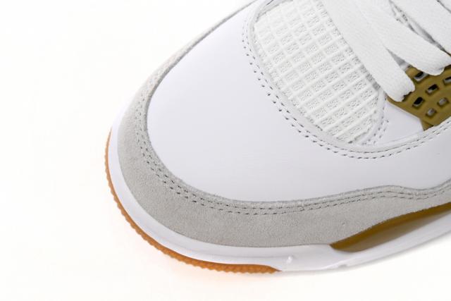 ［plus-size shoes]N SB x Air Jordαn 4's White Brown DR5415-120