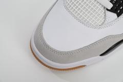 ［plus-size shoes]N SB x Air Jordαn 4's Retro White Black DR5415-100