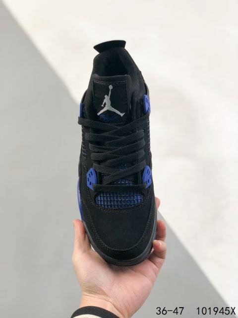 Jordαn 4's Midnight Blue Colorblock Basketball Shoes 2 colors