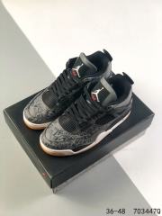 Jordαn 4's Dark Floral Air Cushioned Basketball Shoes