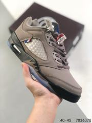Jordαn 5's Brown High Top Basketball Shoes
