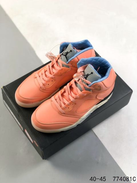 Jordαn 5's Leather & Quilted Suede Basketball Shoes 2 colors