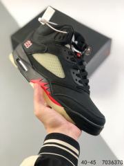Jordαn 5's Black High Top Basketball Shoes