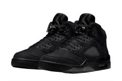 [plus-size shoes] Jordαn 5's 28118280 Black Cat Basketball Shoes