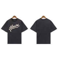 Leaves Logo T-Shirt Black Blue