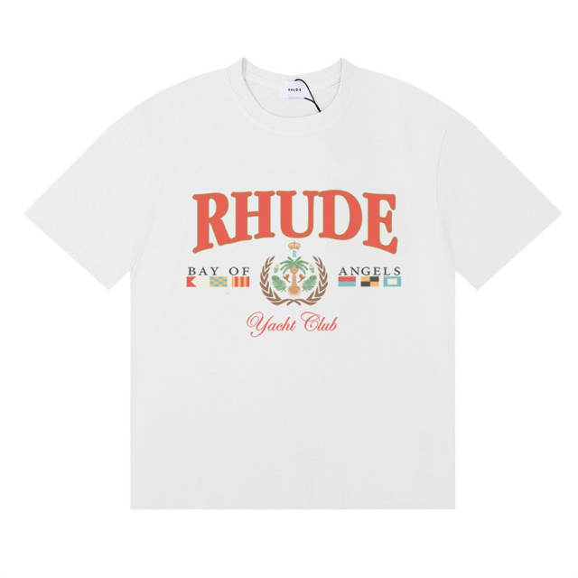 Rhude Yacht Club Tee T-Shirts (Black Beige White)