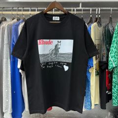 Rhude Horse T-Shirts (Black Beige White)