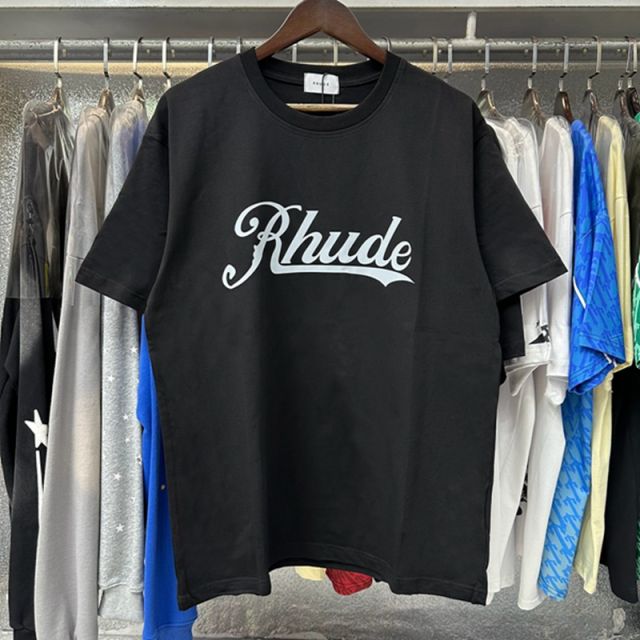 Rhude Egyptian Pharaoh T-Shirts (Black Beige White)