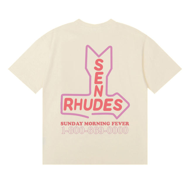 Rhude Sen Rhude T-Shirts (Black Beige White)
