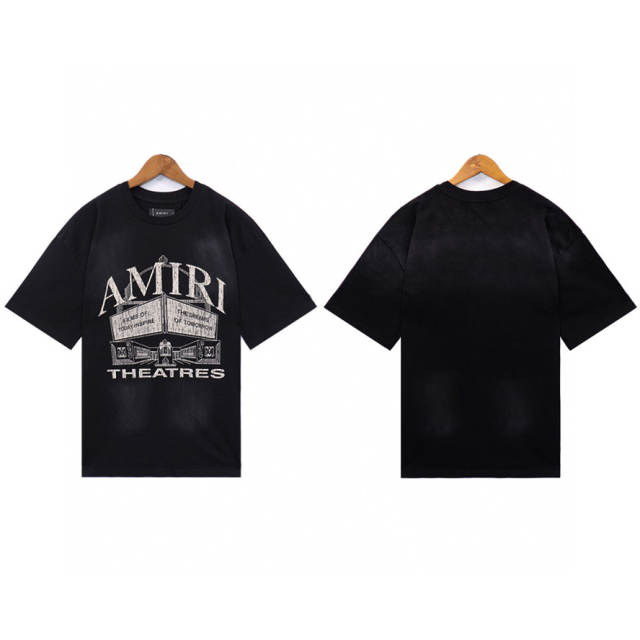 Theeatre LogoT-Shirt Black Blue Pink
