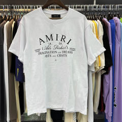 Chest monogrammed round neck Tee 2 colors