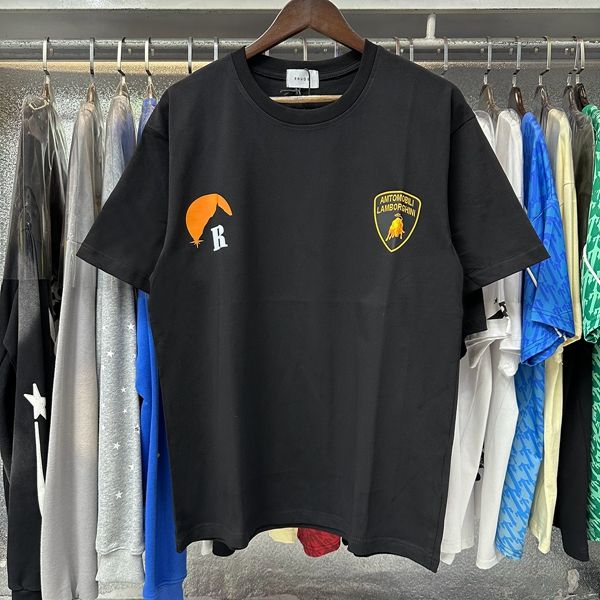 Rhude Sunset T-Shirts (Black Beige White)