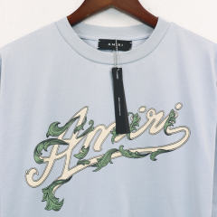 Leaves Logo T-Shirt Black Blue