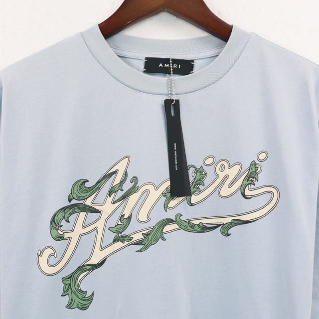 Leaves Logo T-Shirt Black Blue