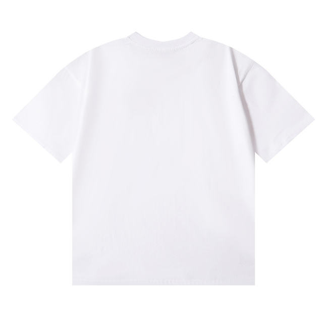 Blue and white two-color monogrammed tee 2 colors