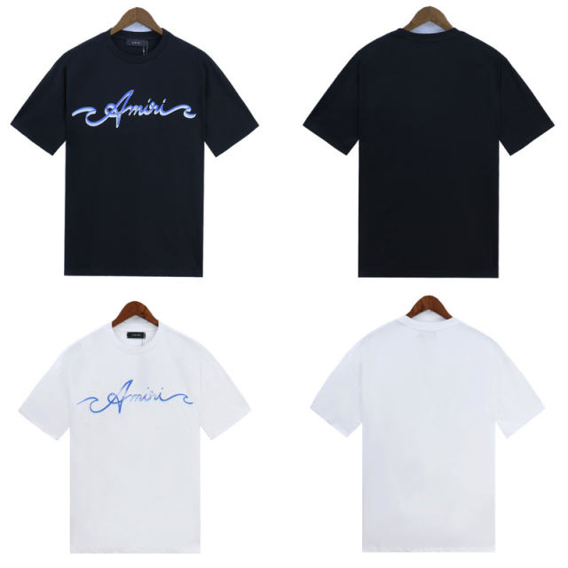 Flexible Blue Fonts T-Shirt Black White