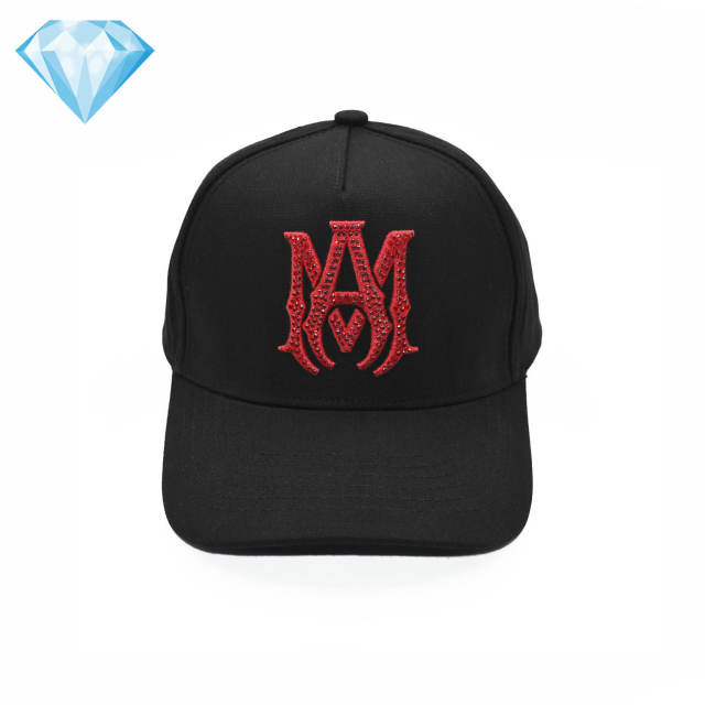 Amir* Hot Drill Embroidery Logo Duckbill Cap 4 colors