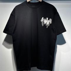 Amir* Blue Logo T-Shirt Black White