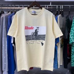 Rhude Horse T-Shirts (Black Beige White)