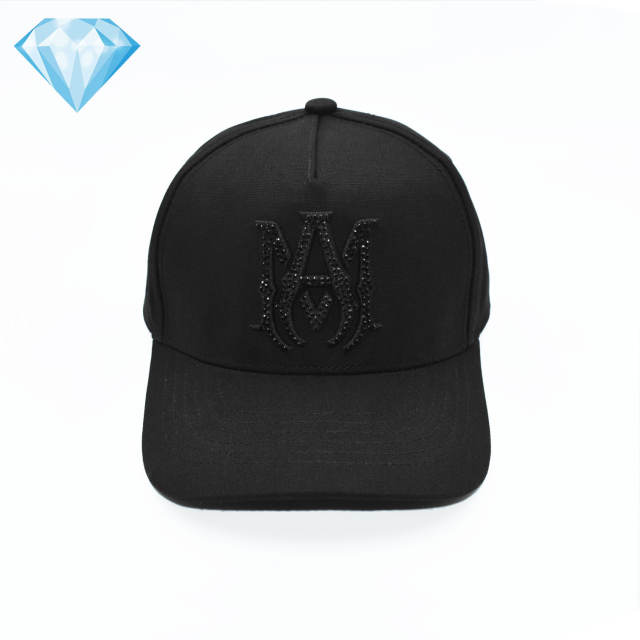 Amir* Hot Drill Embroidery Logo Duckbill Cap 4 colors