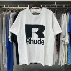 Rhude Black Hills T-Shirts (Black Beige White)