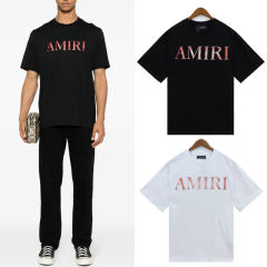 Red Fonts T-Shirt Black White