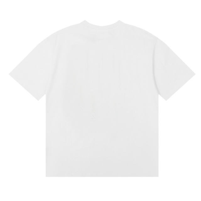 Chest monogrammed round neck Tee 2 colors