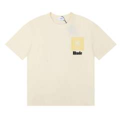 Rhude Maze Logo T-Shirts (Black Beige White)