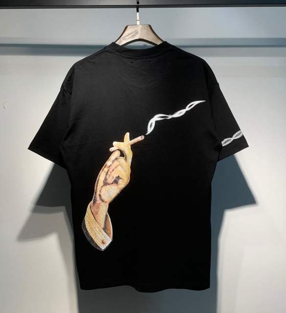Lighted Cigarettes Monogrammed Diamond Tee