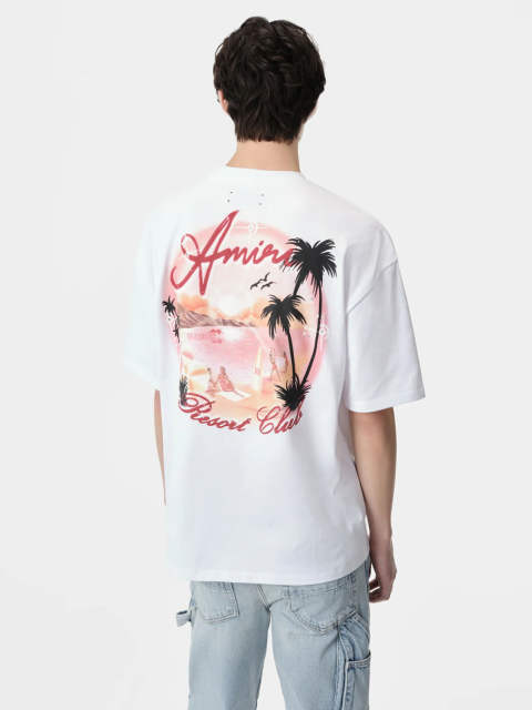 Round Design T-Shirt Black White
