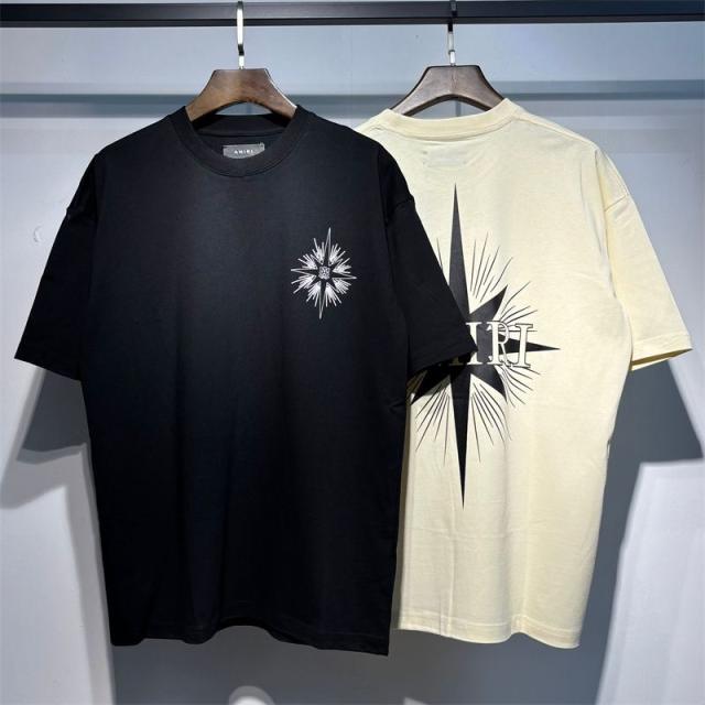 Amir* Blue Logo T-Shirt Black Beige