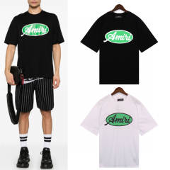 Green LogoT-Shirt Black White