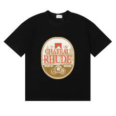 Rhude Premier Cru CHATEAU T-Shirts (Black Beige White)