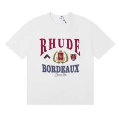 Rhude Bordeaux T-Shirts (Black Beige White)