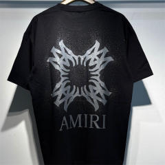 Amir* Classic Rhinestone T-Shirt Black White