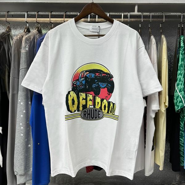 Rhude Vehicle T-Shirts (Black Beige White)