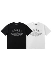 Chest monogrammed round neck Tee 2 colors