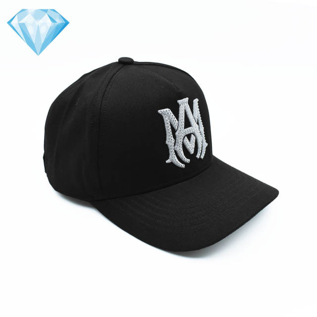 Amir* Hot Drill Embroidery Logo Duckbill Cap 4 colors