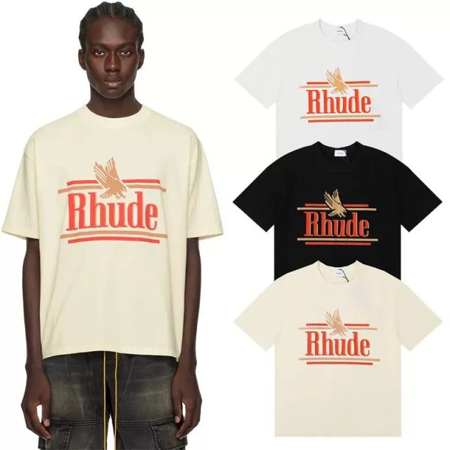 Rhude Eagle Rossa Letter Tee 3 Colors
