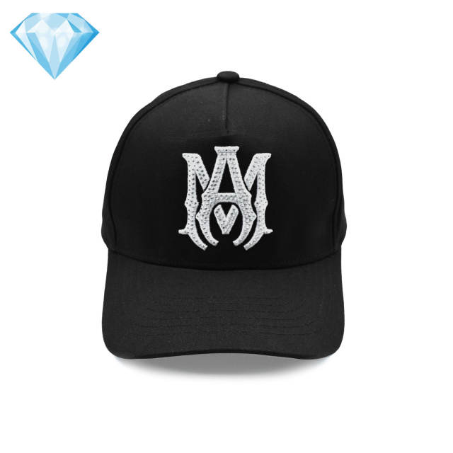 Amir* Hot Drill Embroidery Logo Duckbill Cap 4 colors