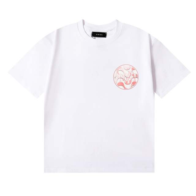 Round LogoT-Shirt Black White