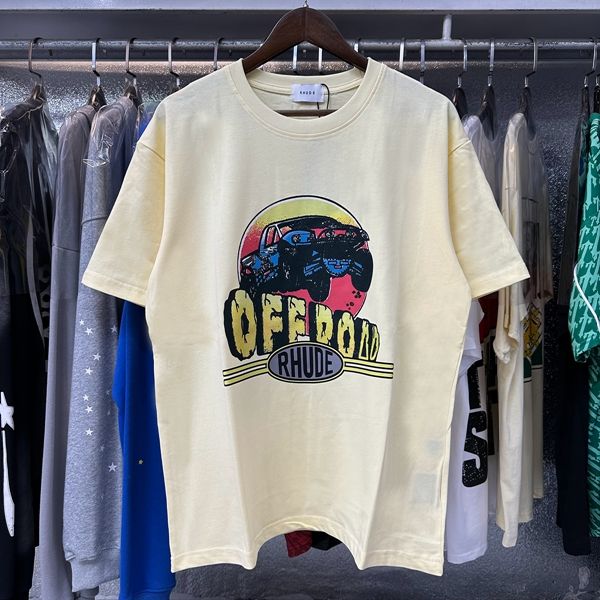 Rhude Vehicle T-Shirts (Black Beige White)