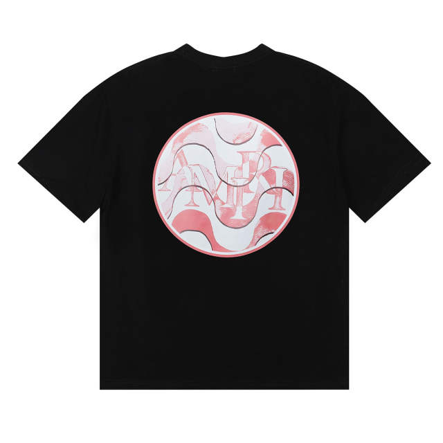 Round LogoT-Shirt Black White