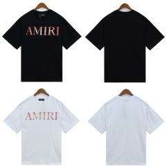 Red Fonts T-Shirt Black White